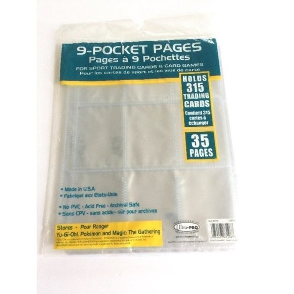 Ultra Pro 35 Pack of 9-Pocket Pages - Picture 2 of 12
